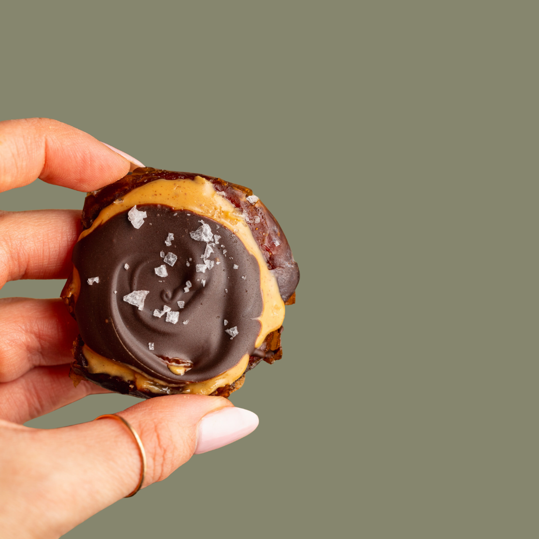 Peanut Butter Date Bark Clusters