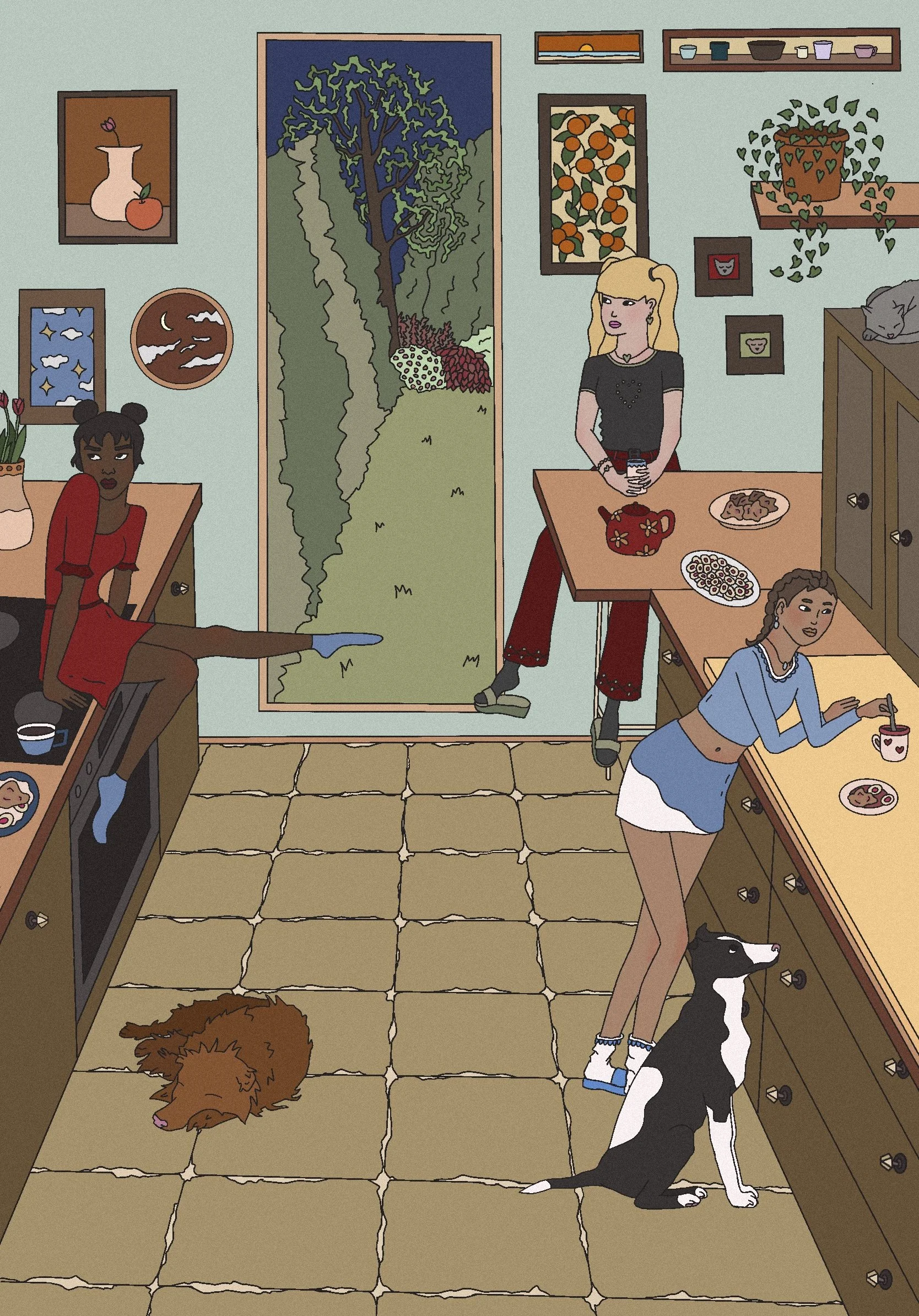 “Tea time” digital print