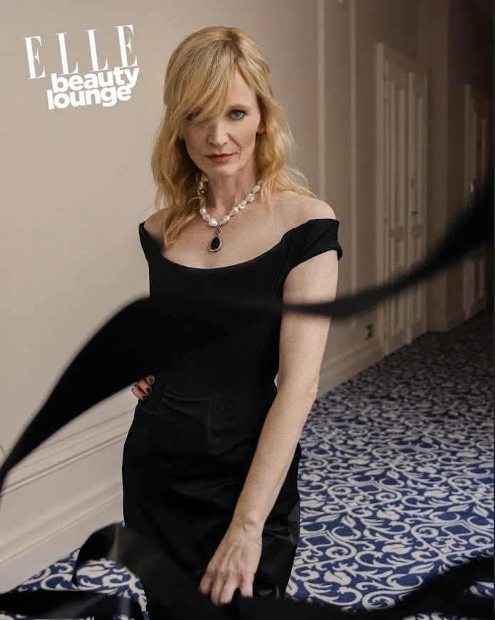 Custom dress for Aňa Geislerová (photo: Adriana Fialová for Elle beauty lounge KVIFF)