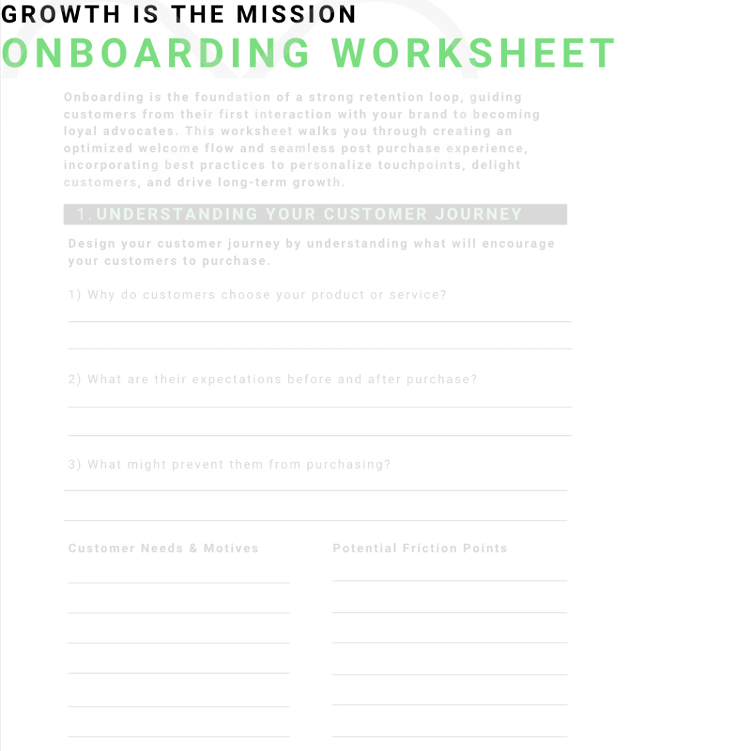 Onboarding Worksheet