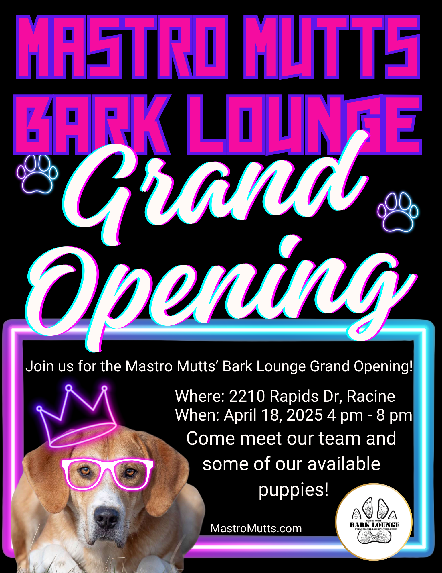 The Grand Opening of the Mastro Mutts' Bark Lounge