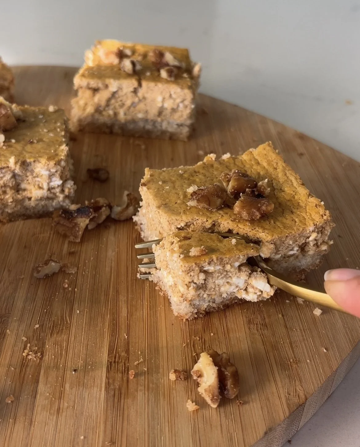 Maple Pumpkin Cheesecake Bars 
