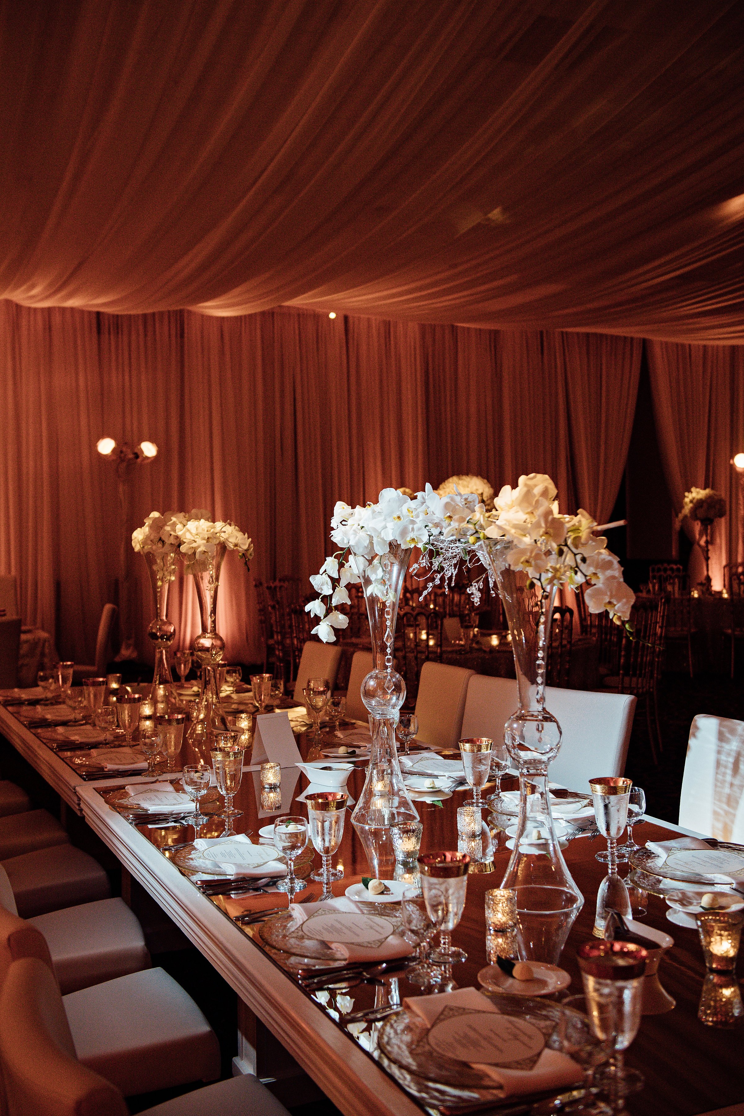 Wall to Wall and Full Ceiling Drape, White Sheer