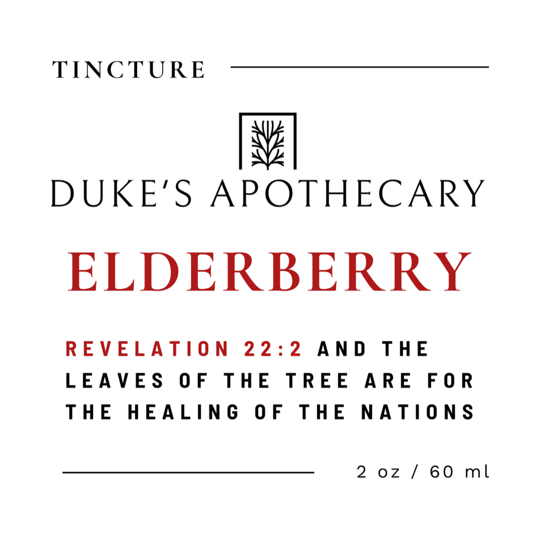 Elderberry Herbal Tincture