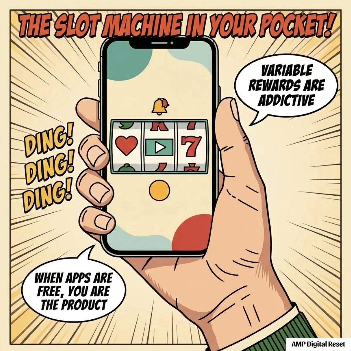 cell phones as a slot machines with variable rewards