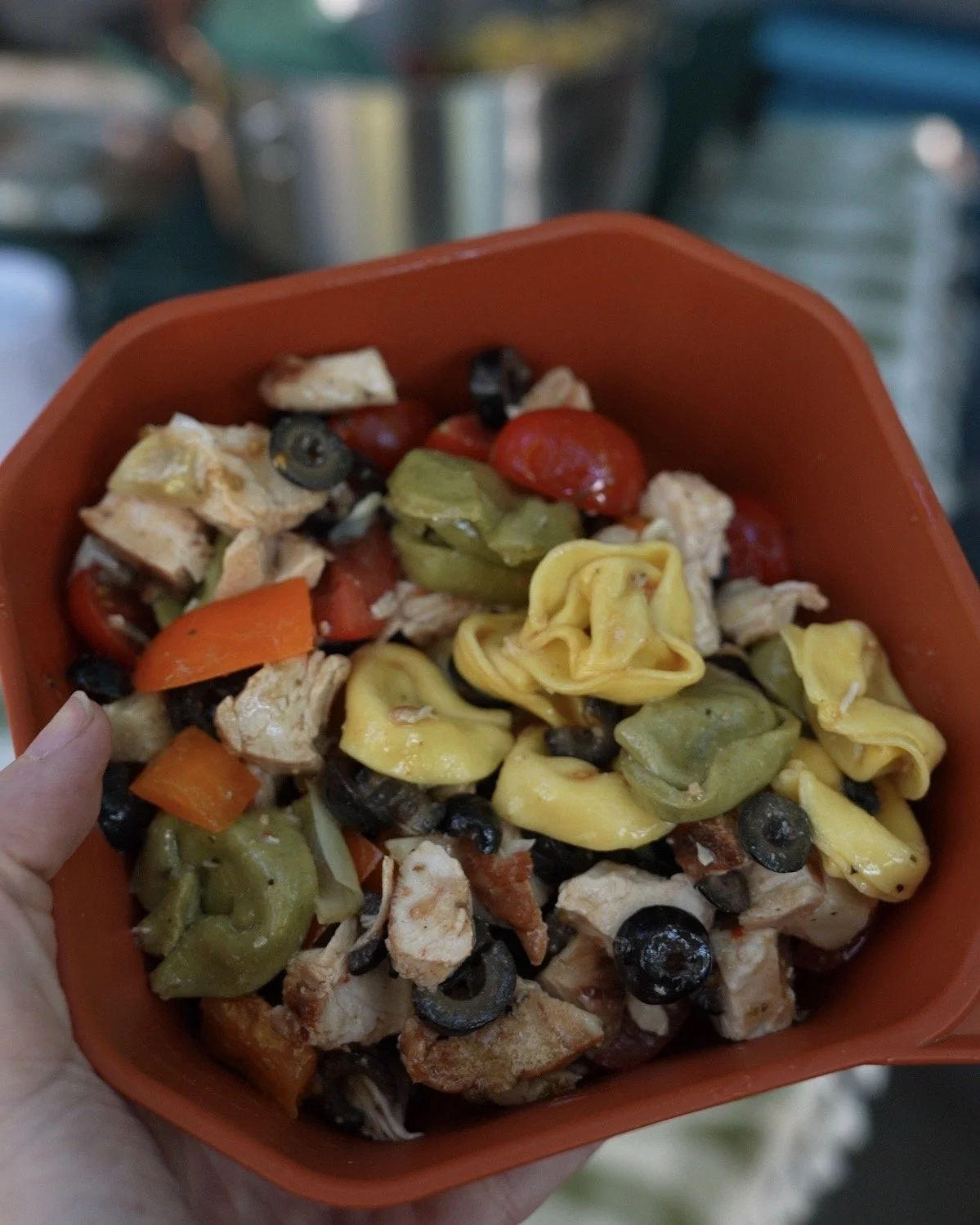 Grilled Chicken Tortellini Salad
