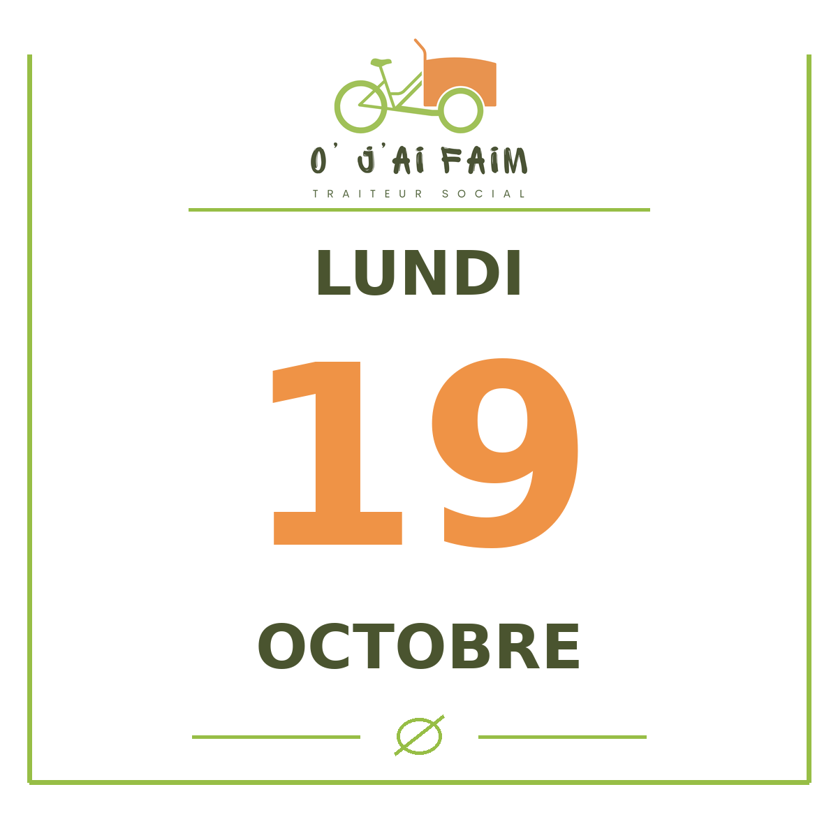 Lundi 19 octobre – Poulet général tao
