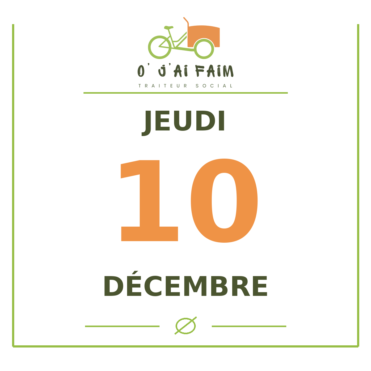 Jeudi 10 décembre – Croquette de poisson