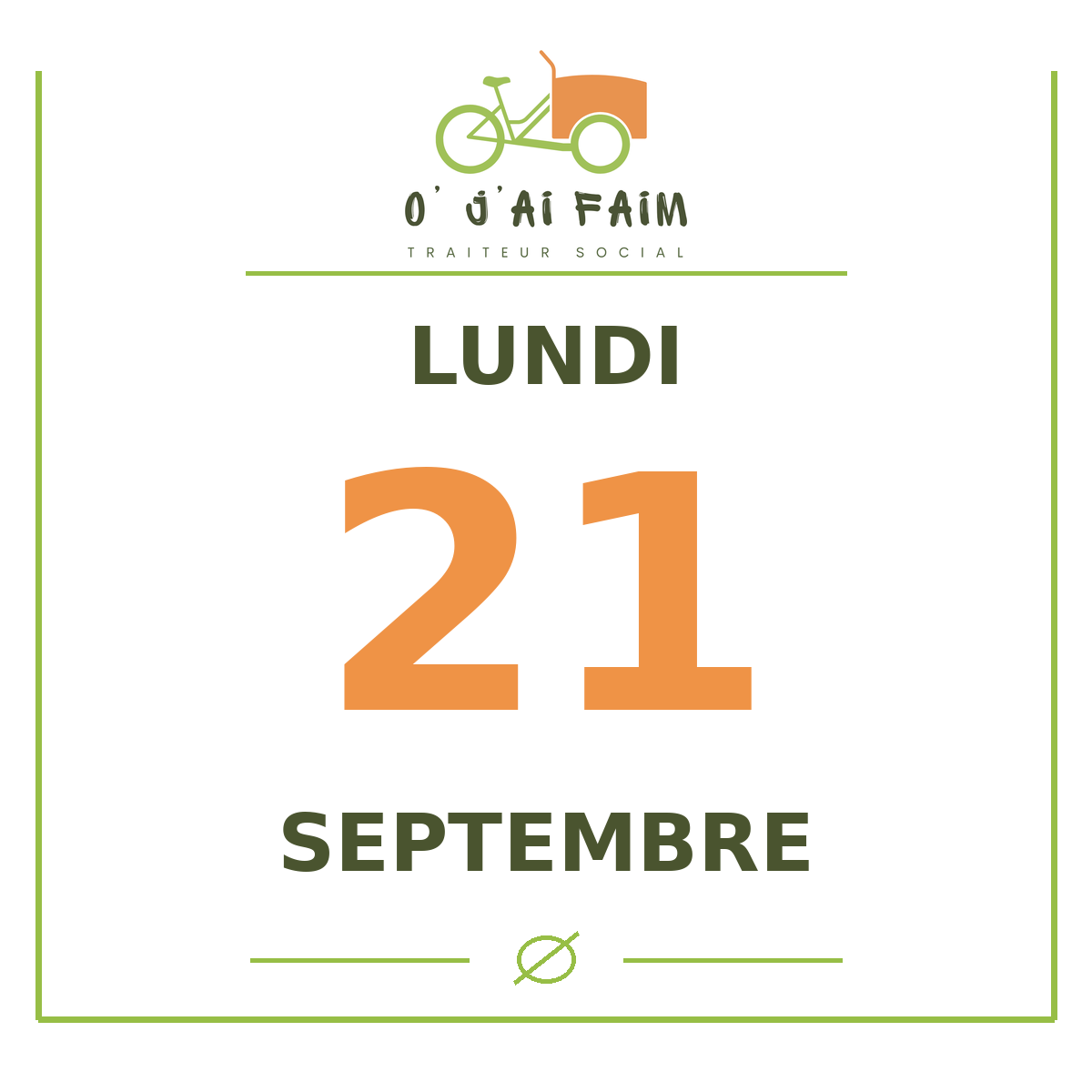 Lundi 21 septembre – Poulet général tao