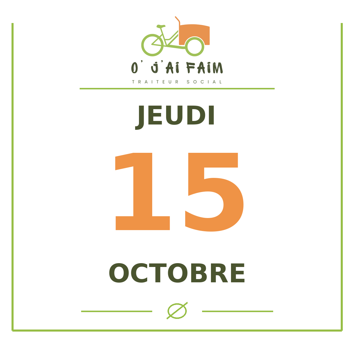 Jeudi 15 octobre – Croquette de poisson
