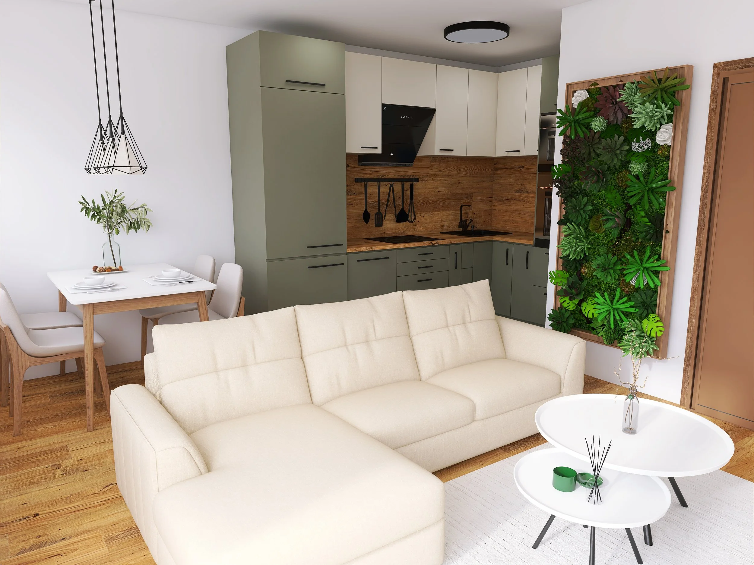 vizualizace 3+kk, 46 m²