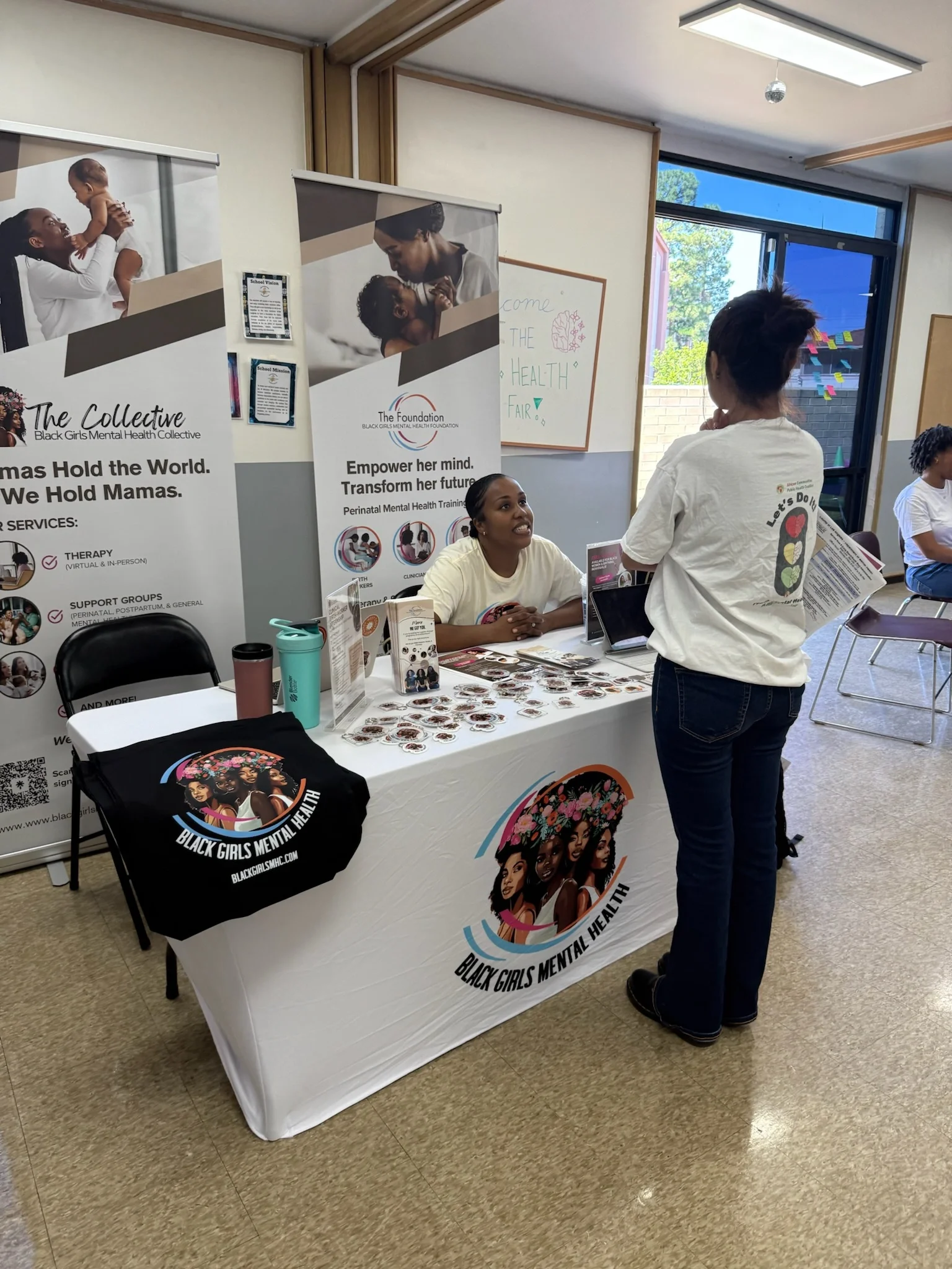 Athena Morrisette providing community-based mental health support for Black women and mothers