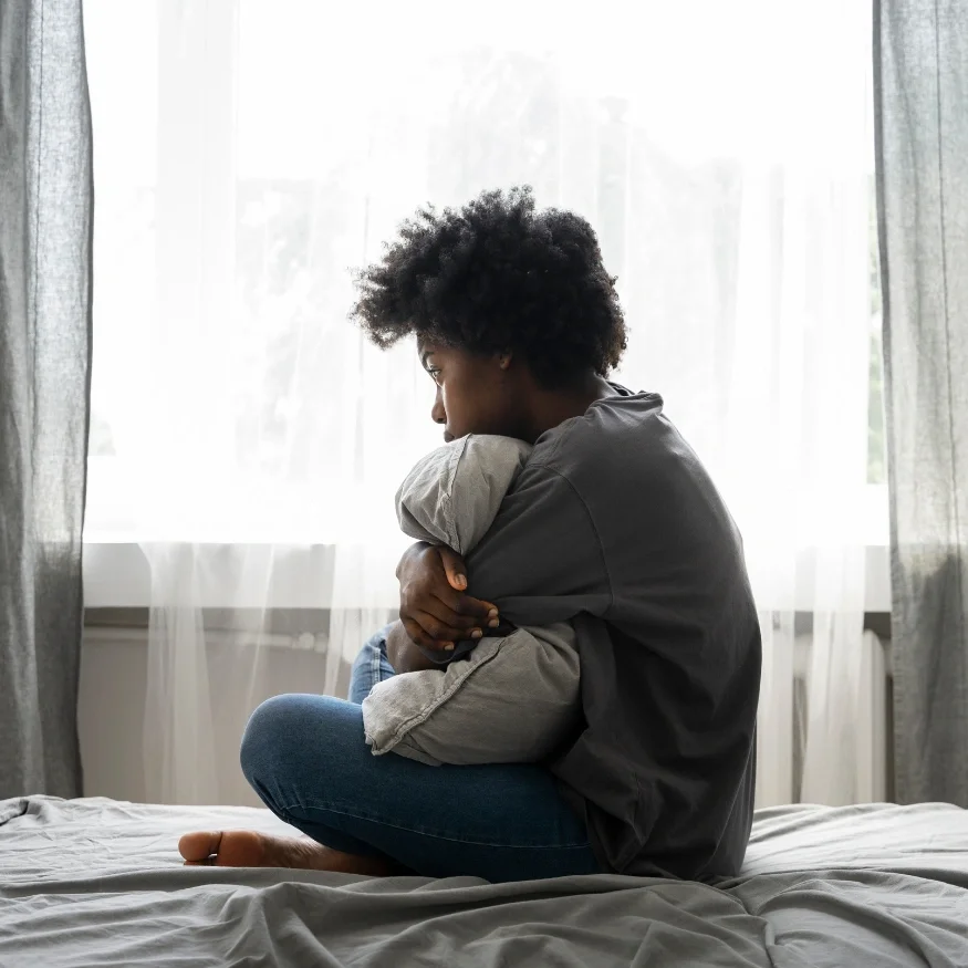 Black woman in therapy for anxiety in California, navigating racial stress and the Strong Black Woman pressure