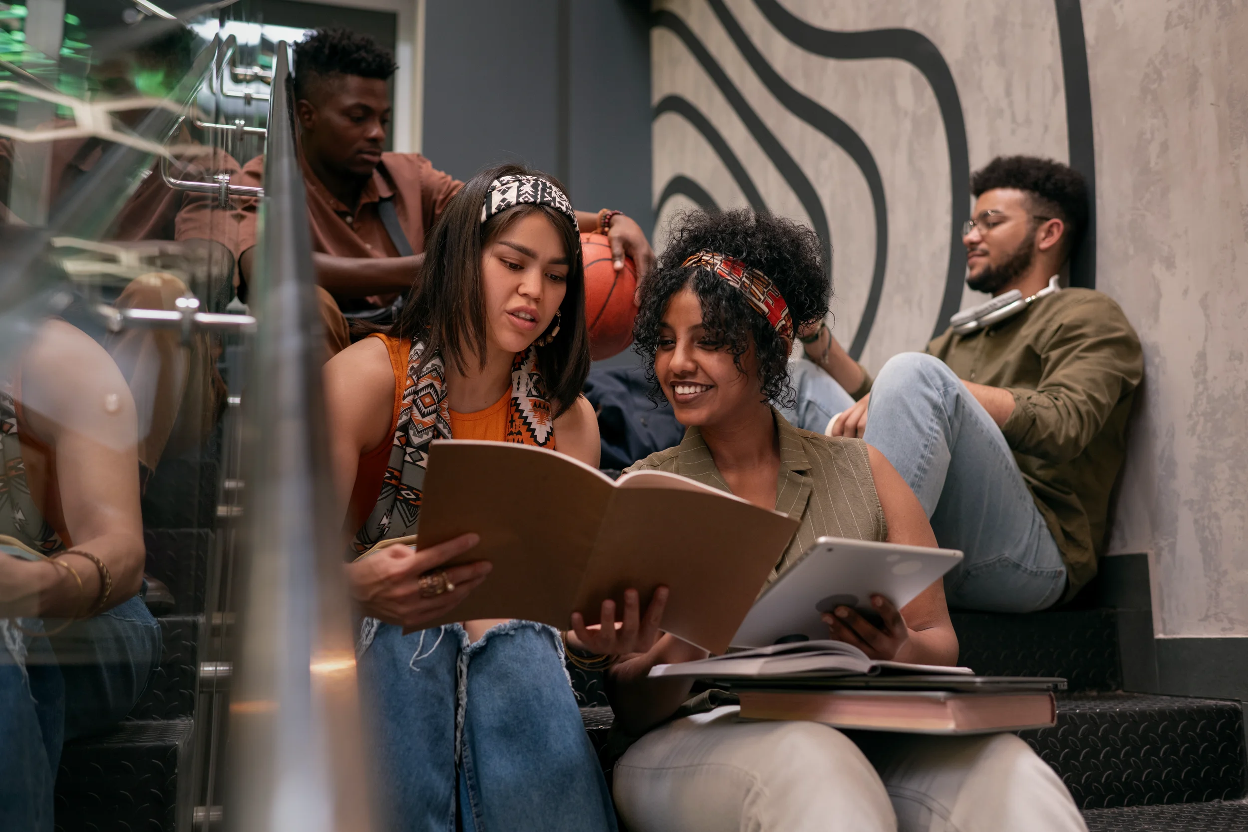 Black college student managing mental health during the transition to college with virtual therapy support in California