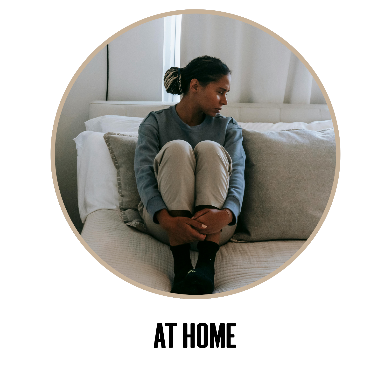 AT HOME
Avoiding responsibilities or over-focusing on them to stay “in control.”
Feeling emotionally numb or emotionally reactive with family.
Losing interest in hobbies, cooking, or self-care.