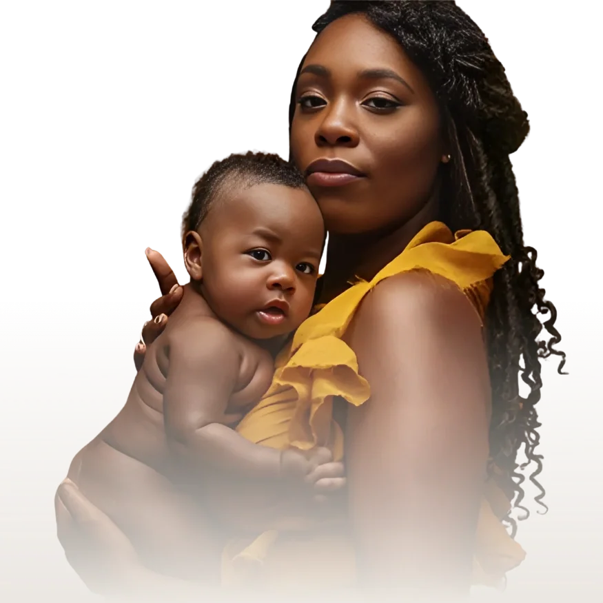 Black women-centered mental health support for single parent, highlighting connection, resources, and collective.