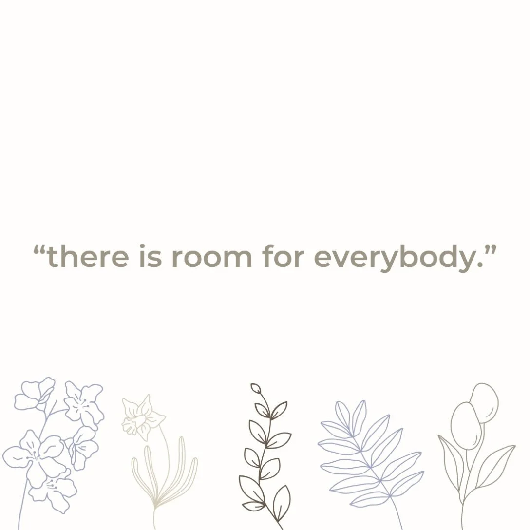 a favorite saying. 🤎 room to share space, be heard, and make space for someone else.

room for folks with a past they&rsquo;re not proud of, working toward a different future.

room for experts and learners alike - and for the ways we can be both.

