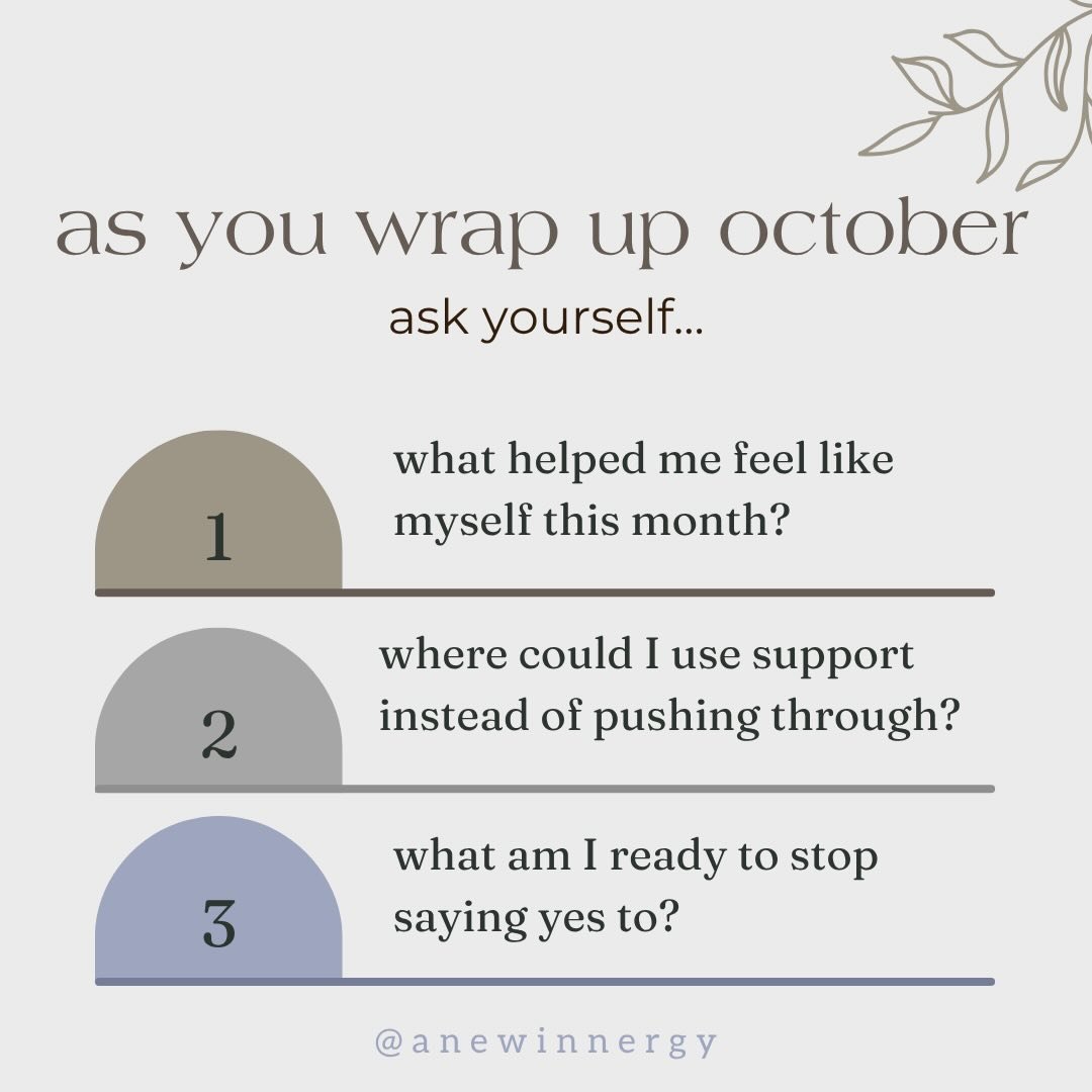 as the month closes, give yourself space to reflect on what felt heavy, what helped, and what you want to do differently in november.

you deserve support while you&rsquo;re holding it all together. 🌿

we provide therapy for people navigating demand