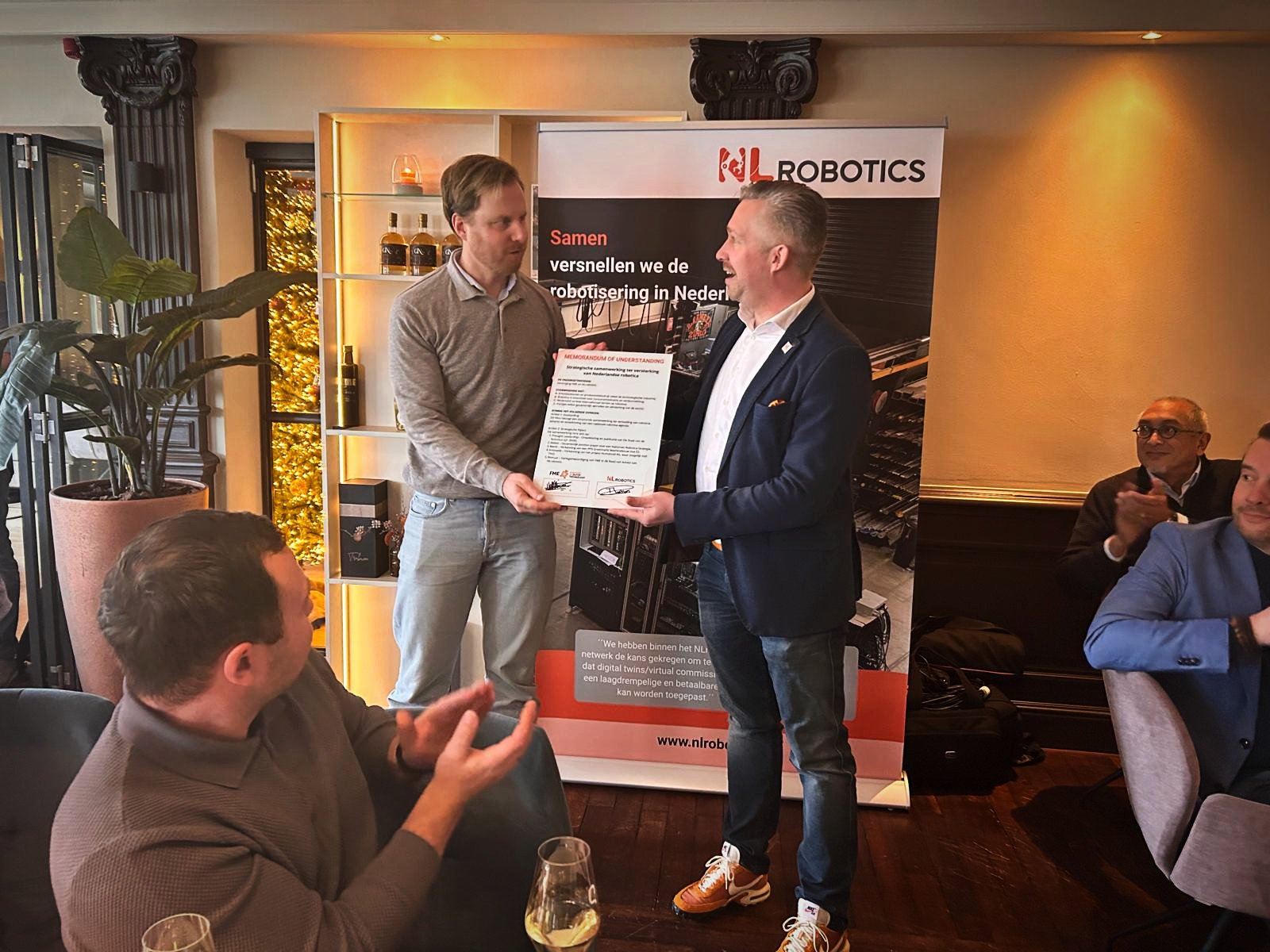 Nieuwjaarslunch NLrobotics: samen groeien aan de toekomst van robotica in Nederland