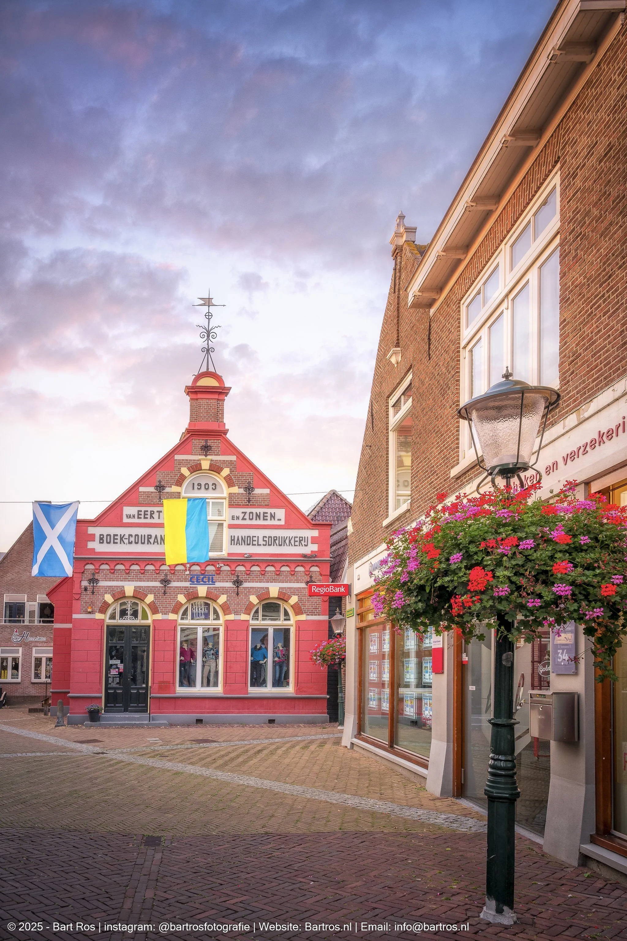 De binnenstad van Ommen