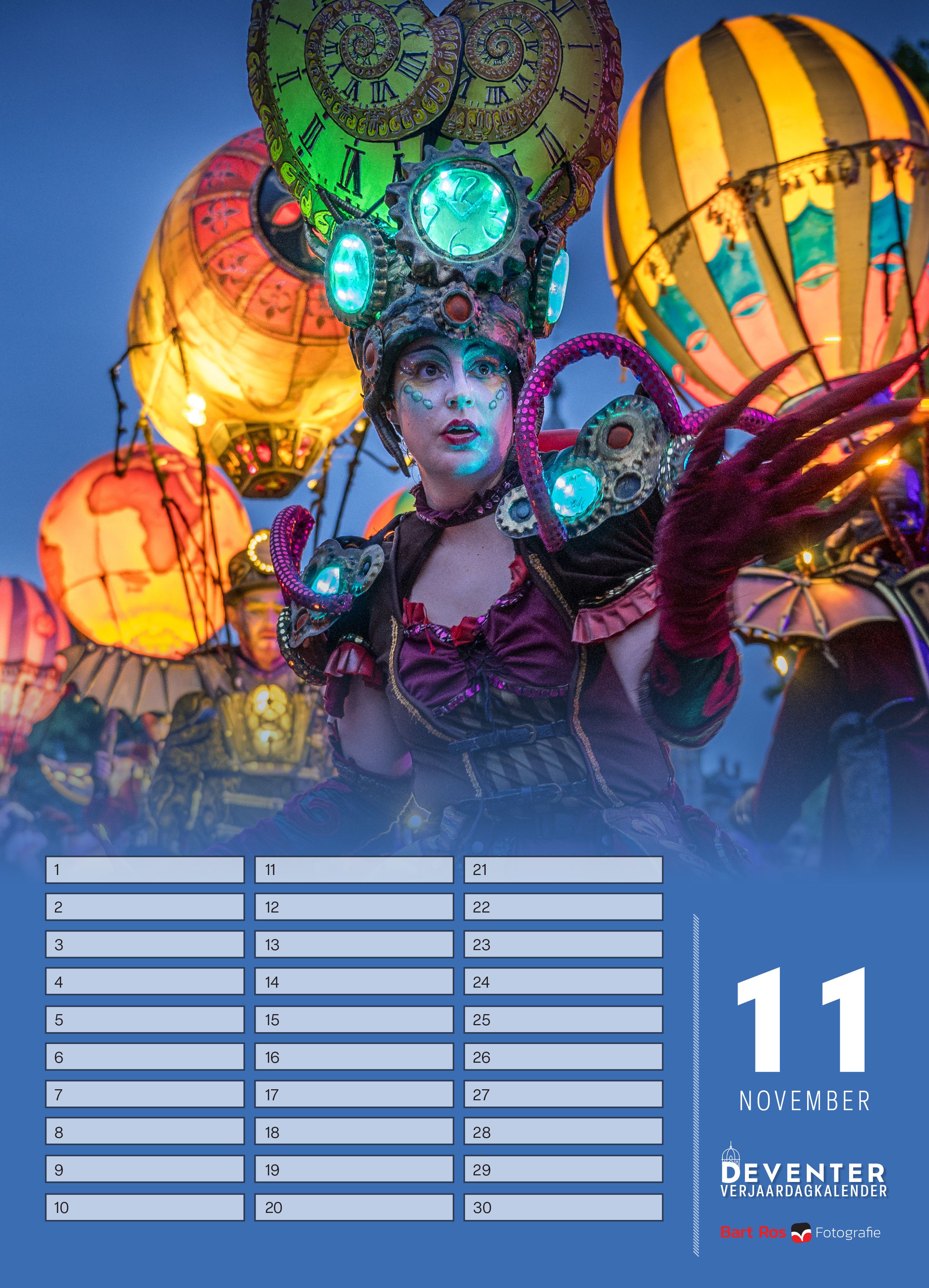 Verjaardag Kalender van Deventer Deventger op stelten foto