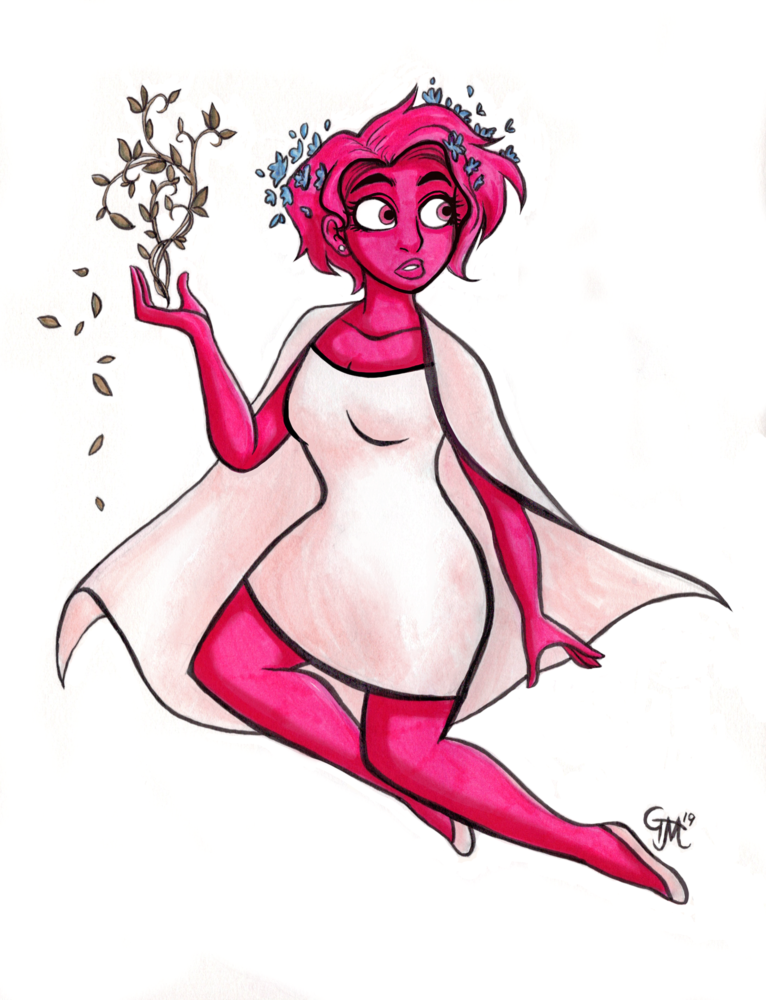 Persephone (Lore Olympus - Inktober) - Fanart