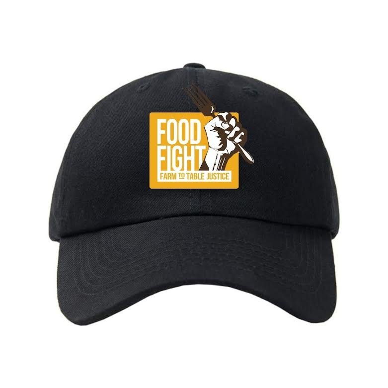 Food Fight Hand Fork Black Baseball Hat