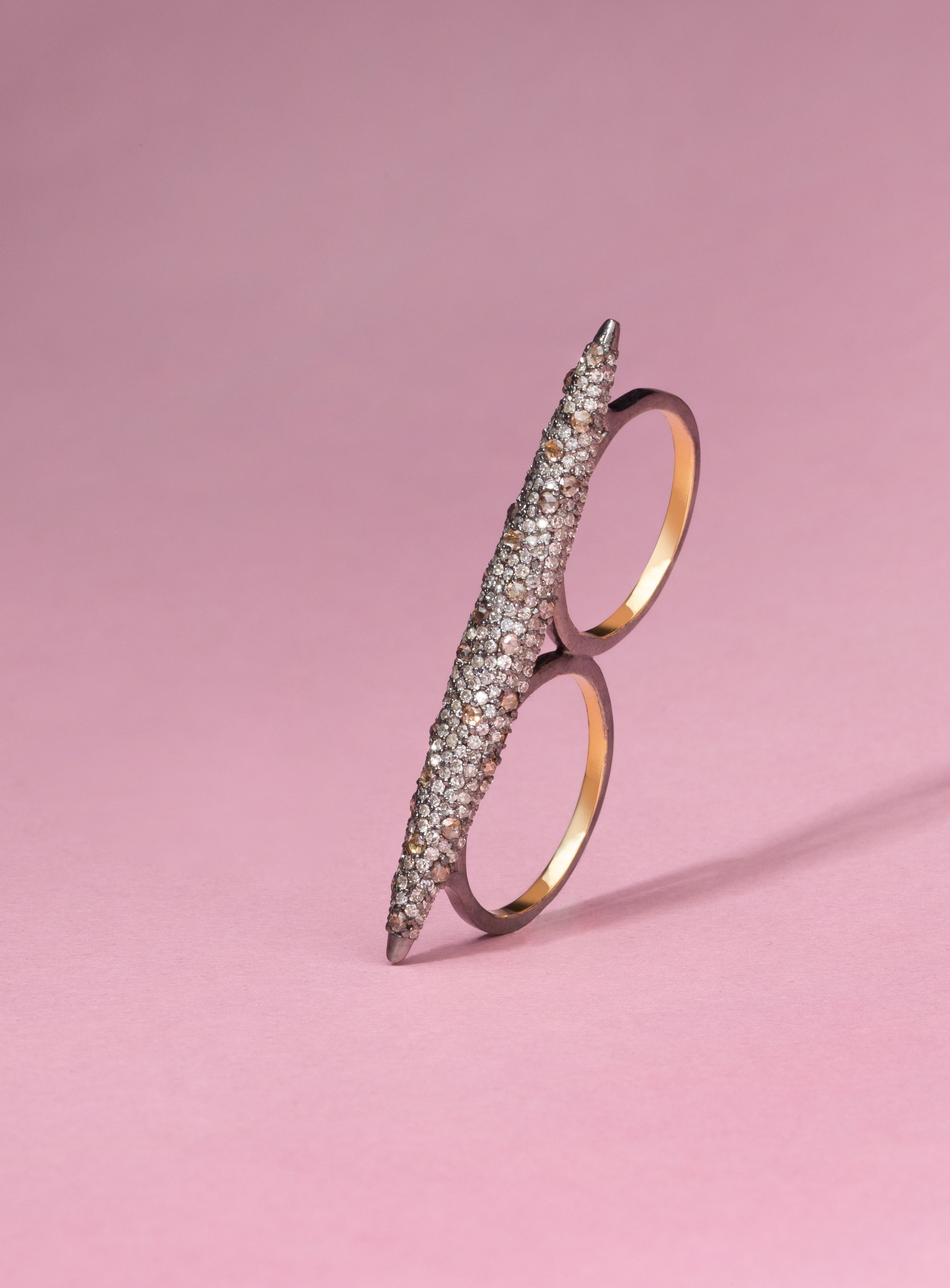 Diamond Bar Ring