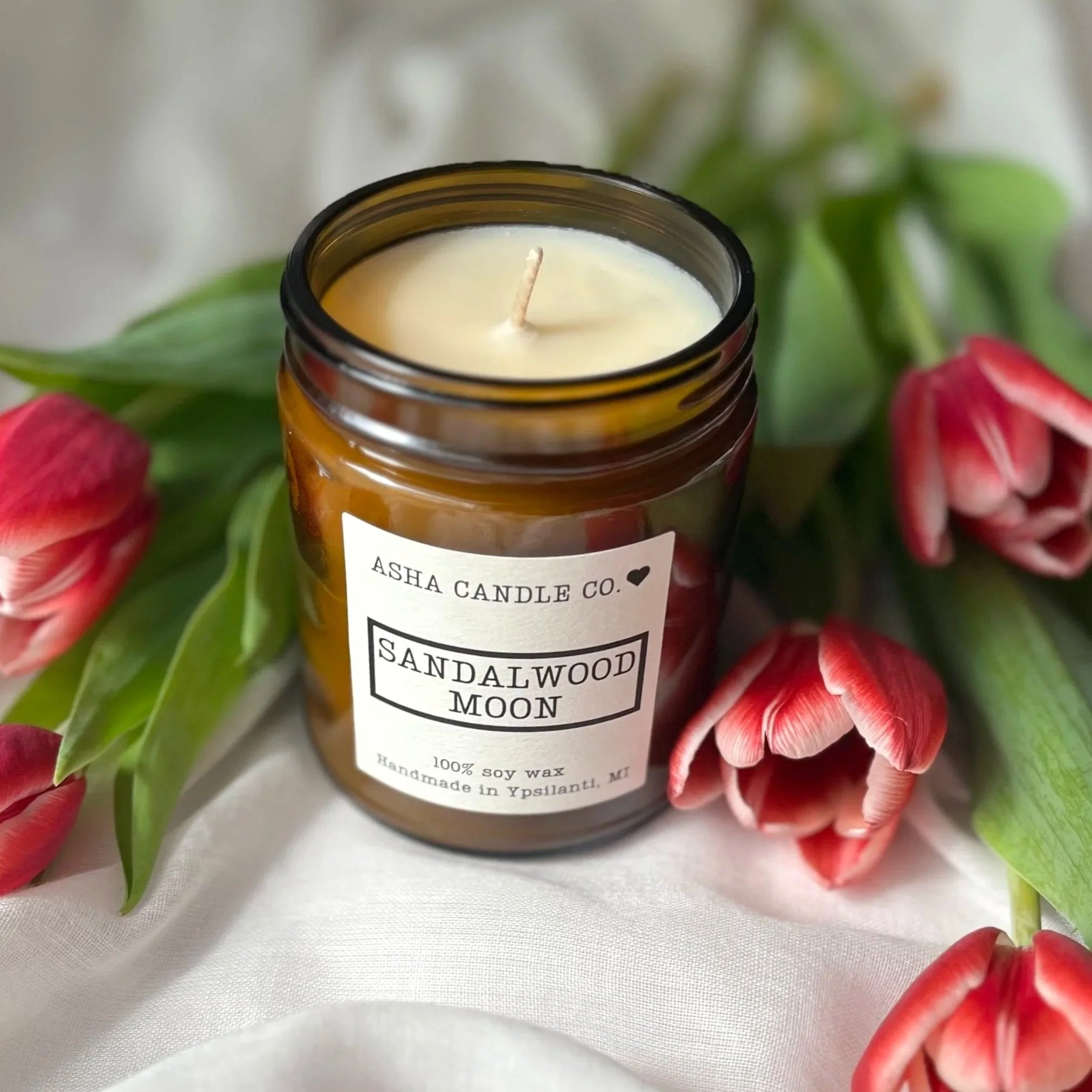 Sandalwood Moon Soy Candle