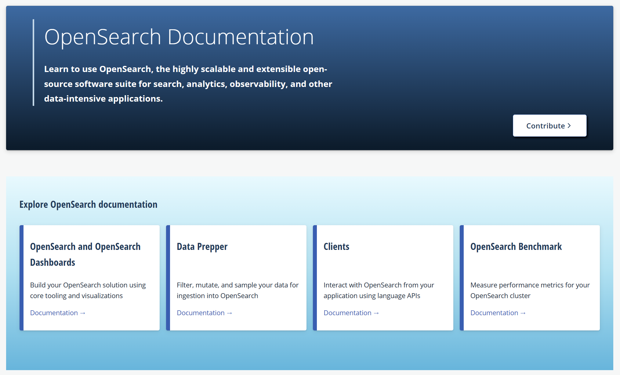 OpenSearch Documentation | Federal Government Contract Writer in United States