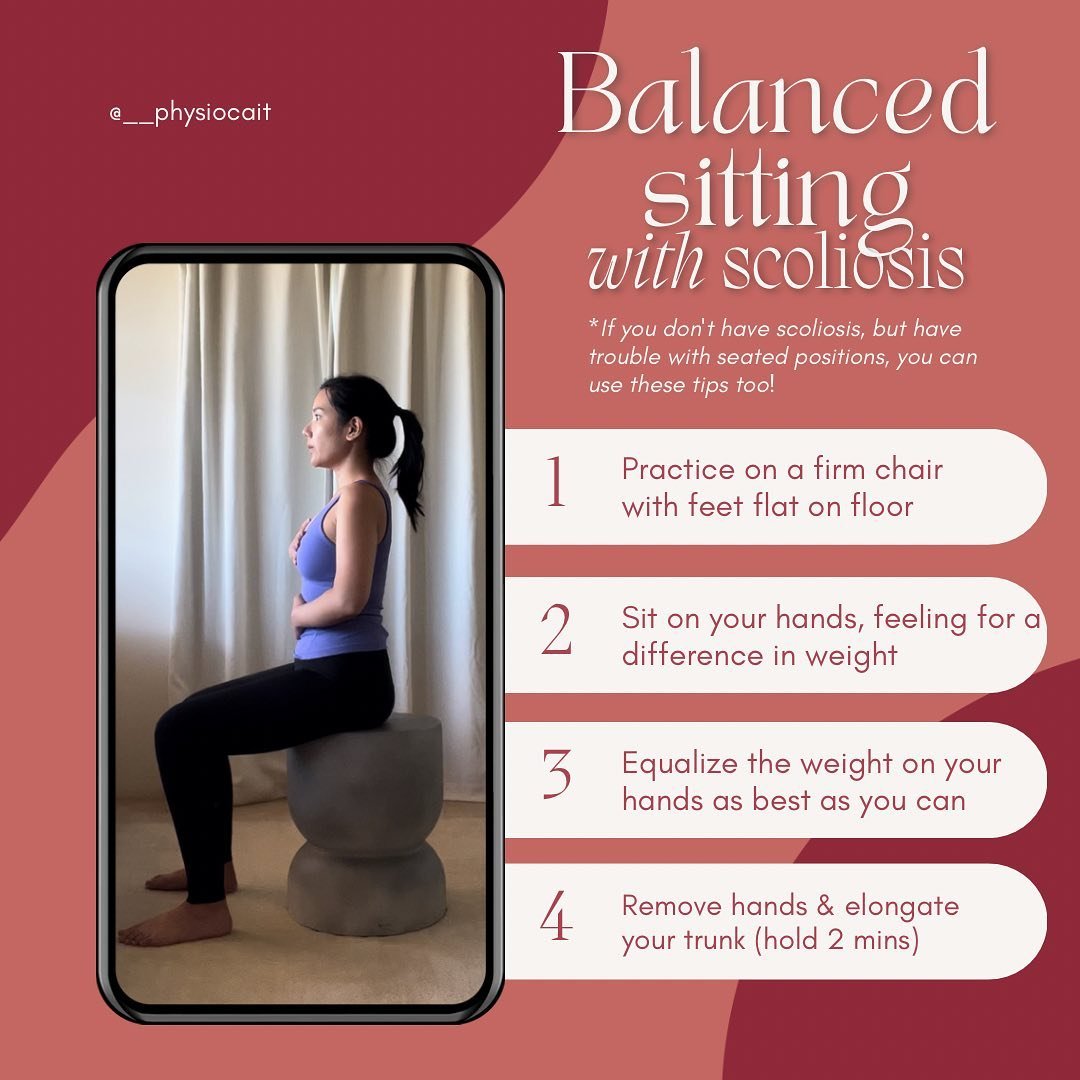 UNEVEN HIPS WHEN SITTING?

With scoliosis, it is typical to find one side of the hip hiking up more than the other, or even rotated and/or tilted. Usually, we see the same presentation in standing, sitting, walking&mdash; the same pattern will persis