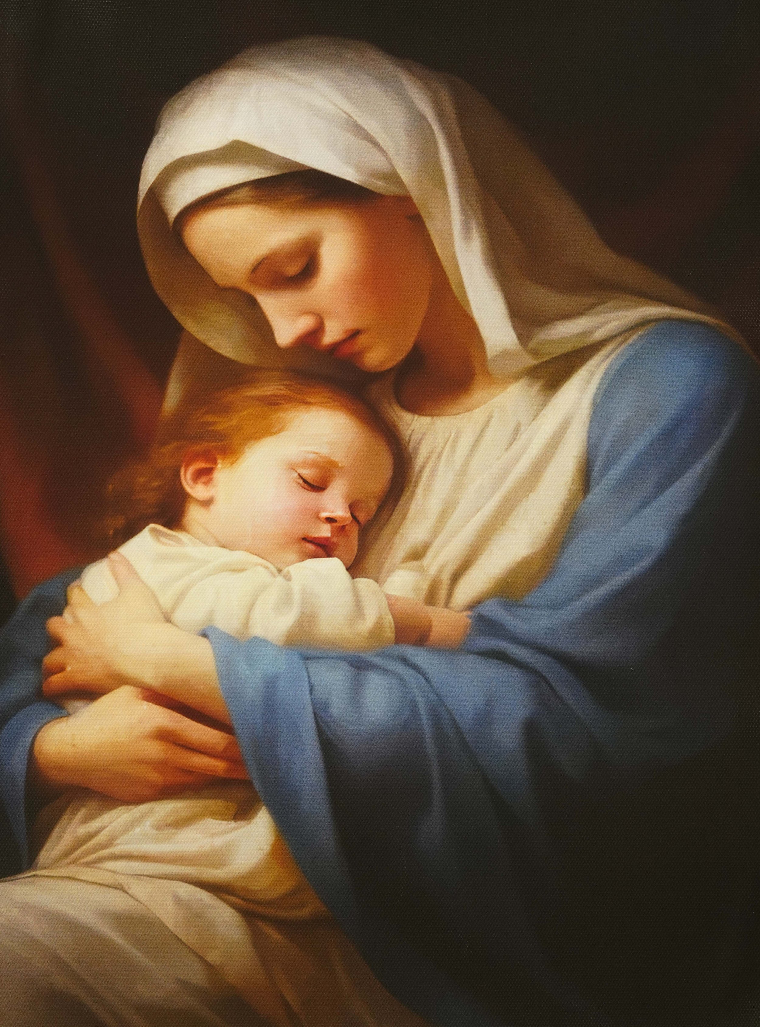 Vintage Jesus Christmas 12 X 16 artwork-2
