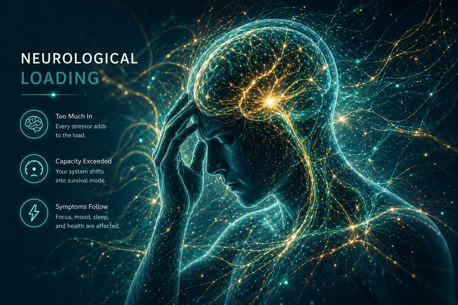Neurological overload: why you’re stiff, tired and hurting.