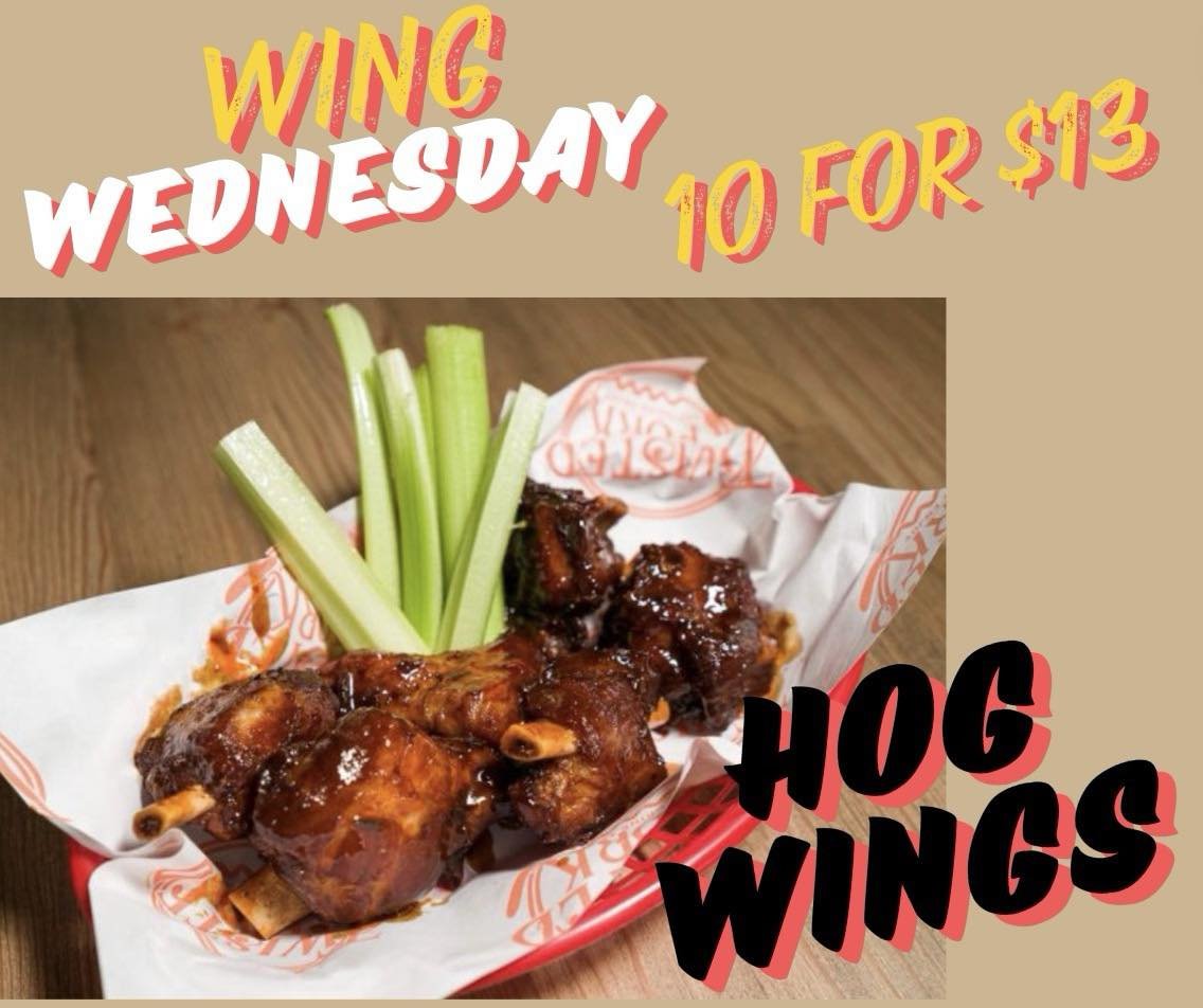 Wednesday Special!!!
Hog Wings!