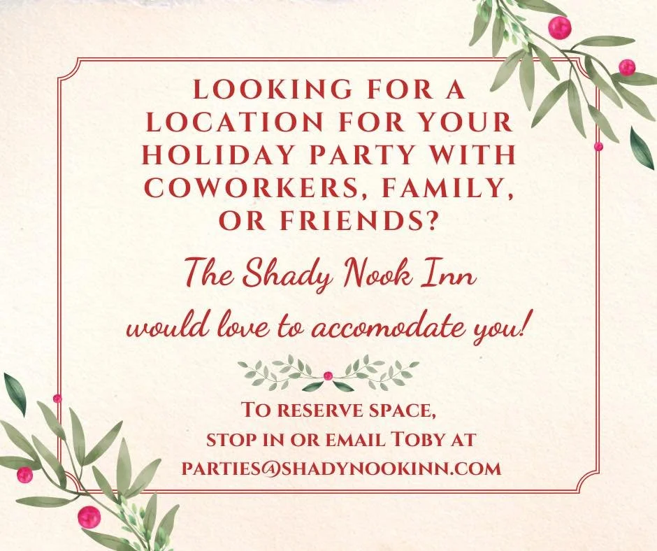 Book your holiday party soon!