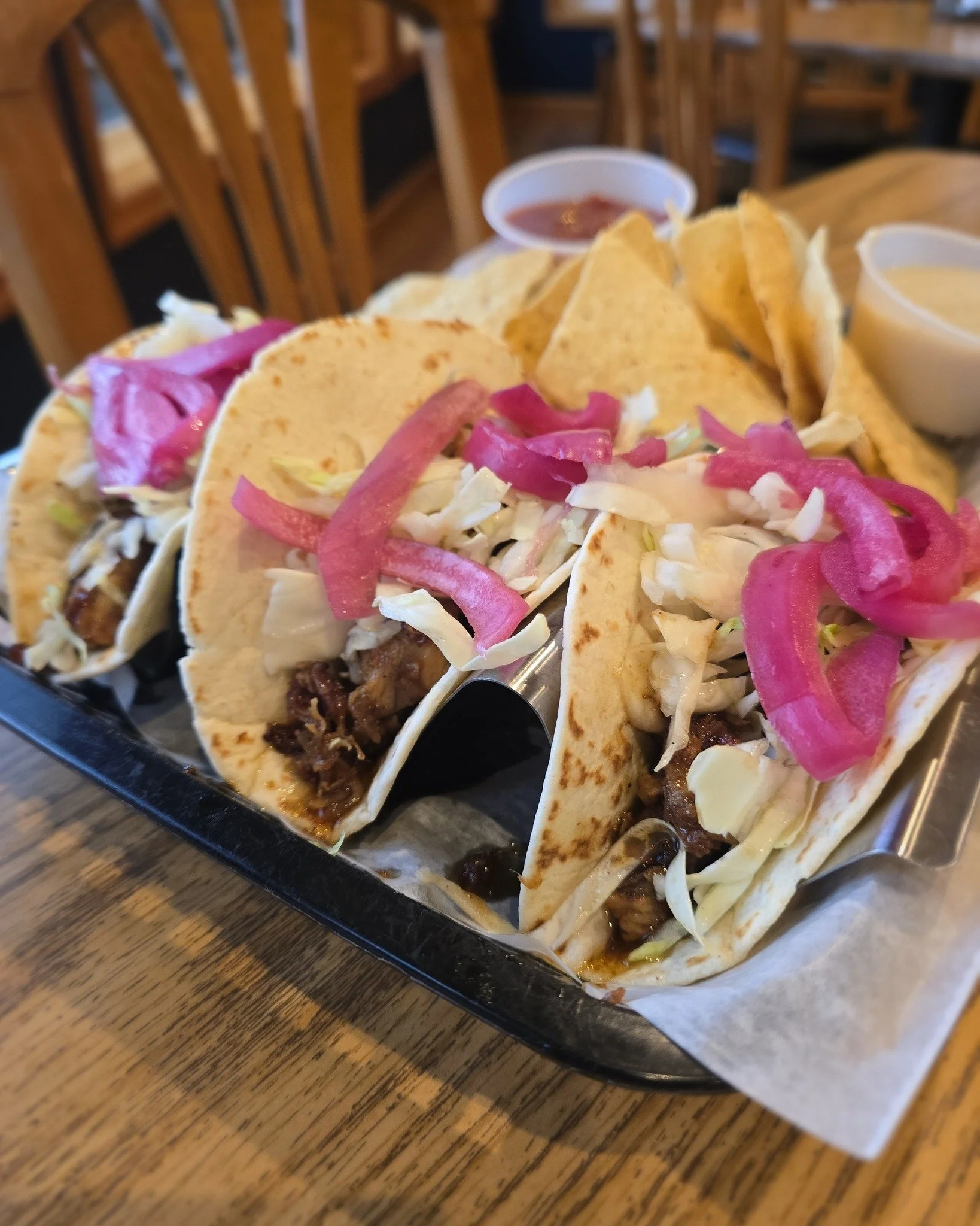 Bonus Tacos!!
Korean BBQ and Perch Tacos!
Come see us tonight!
Kitchen is Open until 8:30pm!