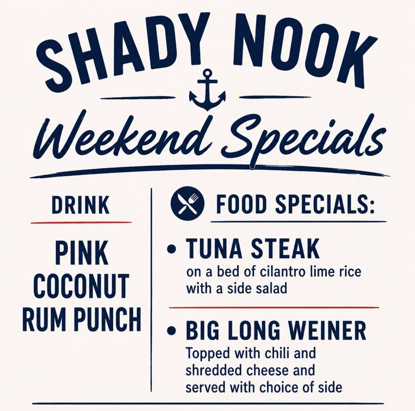 Guess who&rsquo;s back for the weekend?! 🫣😍
👉🏼 BIG LONG WEINER : If you&rsquo;ve been missing this one then come on in &amp; see us! 💨 

OPEN : Friday + Saturday 4P-10P 
☎️ CARRYOUT : 260-351-2401