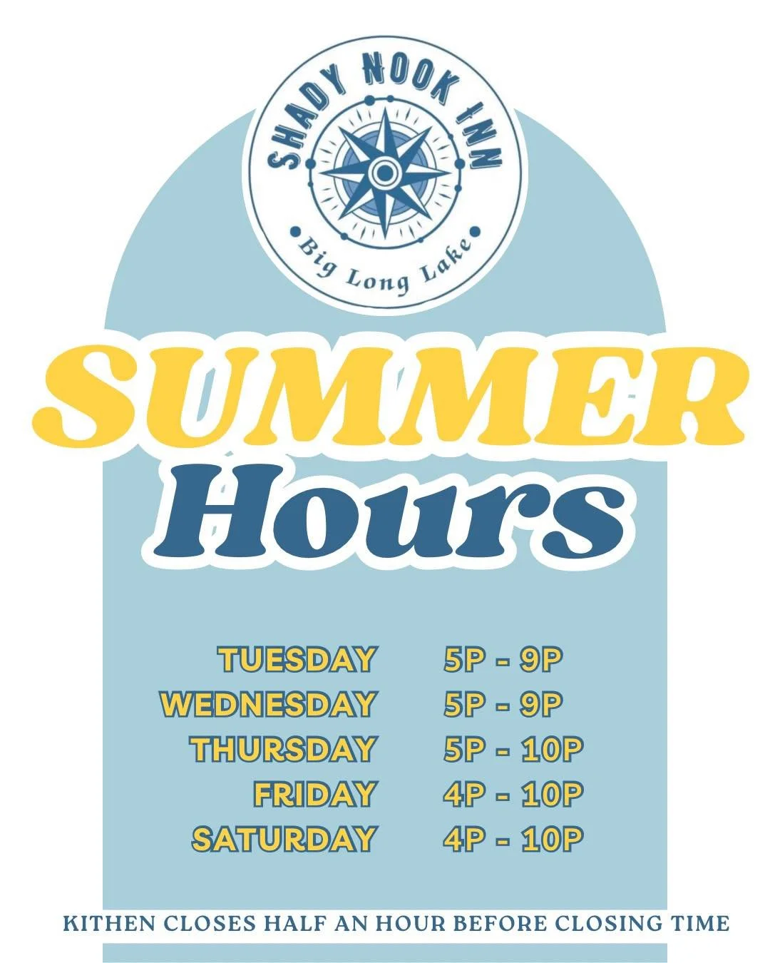Pssst, we&rsquo;re open later on ✨thursdays✨ Giving you a little extra time to soak up the sun on the lake &amp; then swing in for all your favorite dinners 🌞🤤 It&rsquo;s our favorite time of the year around here &amp; we can&rsquo;t wait to share 