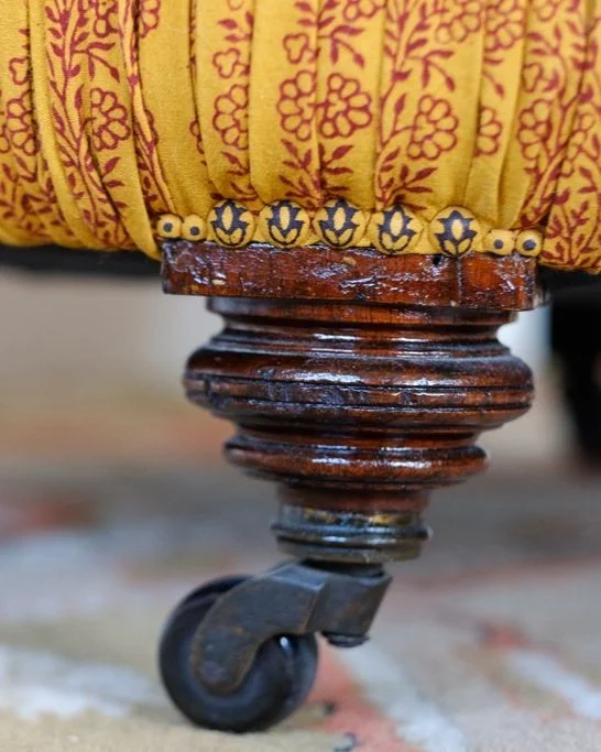 Aimée Alice Payton - traditionally upholstered iron back chair.jpg