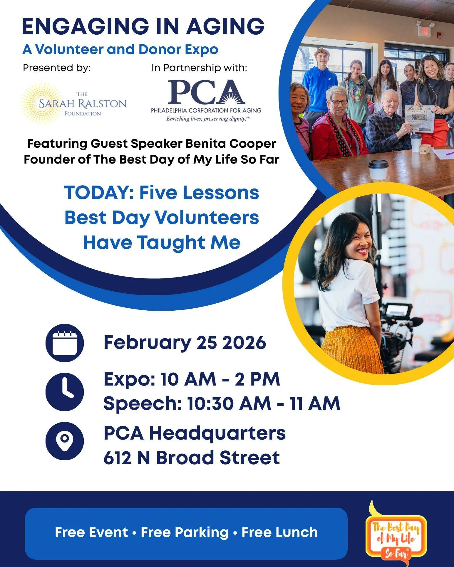 Stop by our table at the Engaging in Aging Expo, cohosted by Philadelphia Corporation for Aging and Sarah Ralston Foundation, on Wednesday, Feb. 25, from 10 AM&ndash;2 PM for a free, community-wide event connecting Philadelphians with nonprofits serv