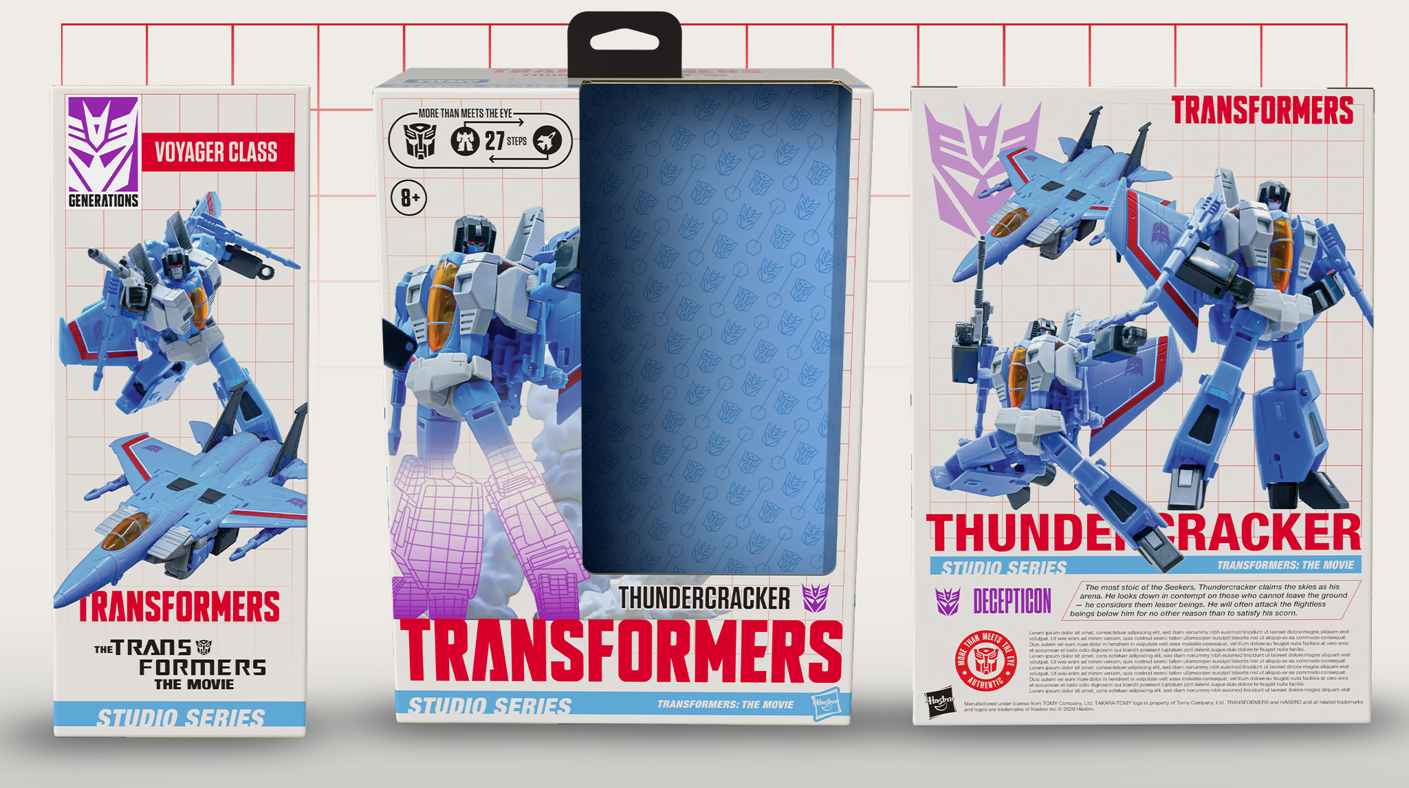 The Voyager Class size- in my opinion the flagship size. Higher price, better articulation, and a bit more space on the packaging to display these beautiful photos and logos. This package also shows how I chose to differentiate factions on sight- the