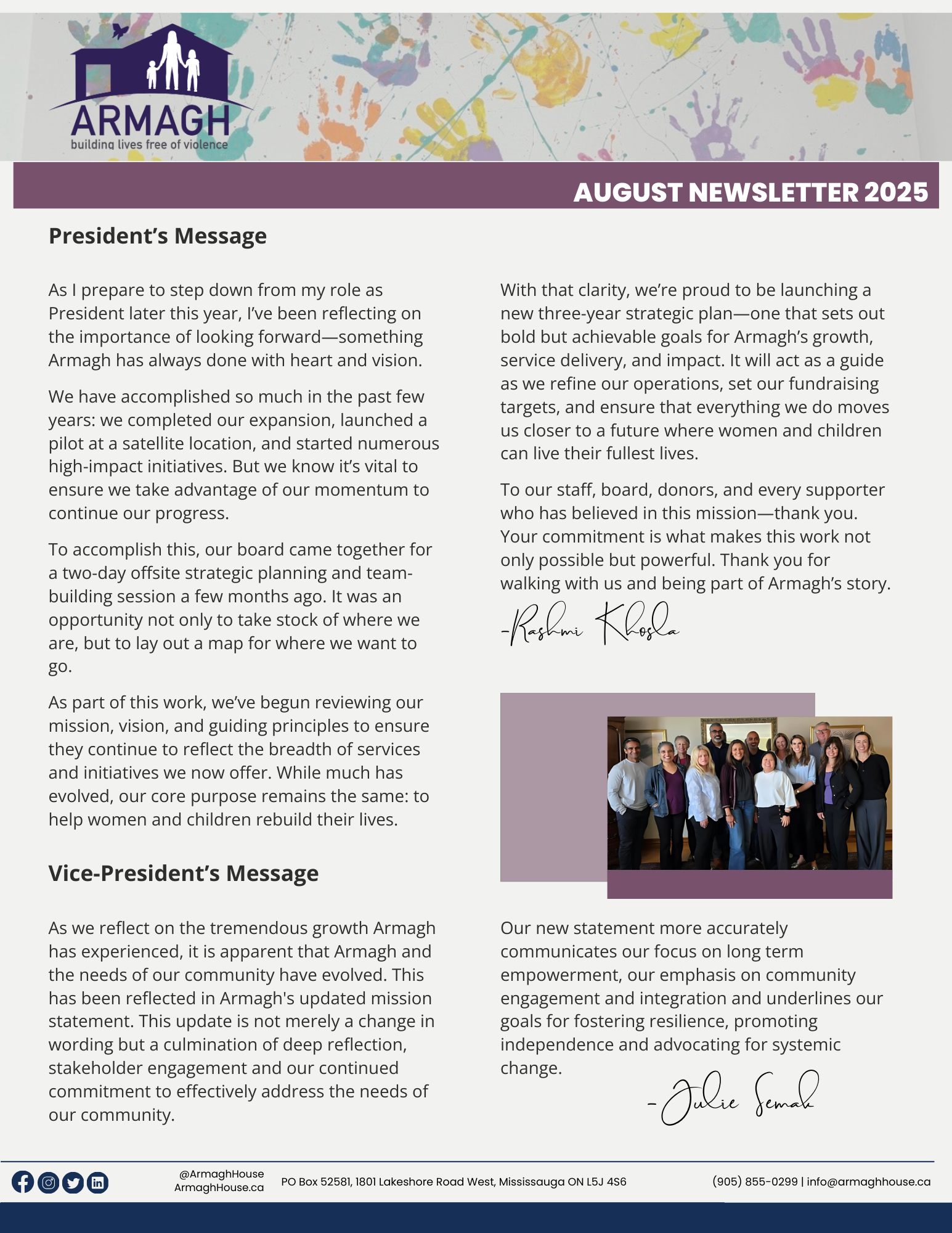 August Newsletter 2025