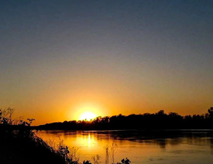Sunset on the Missouri River