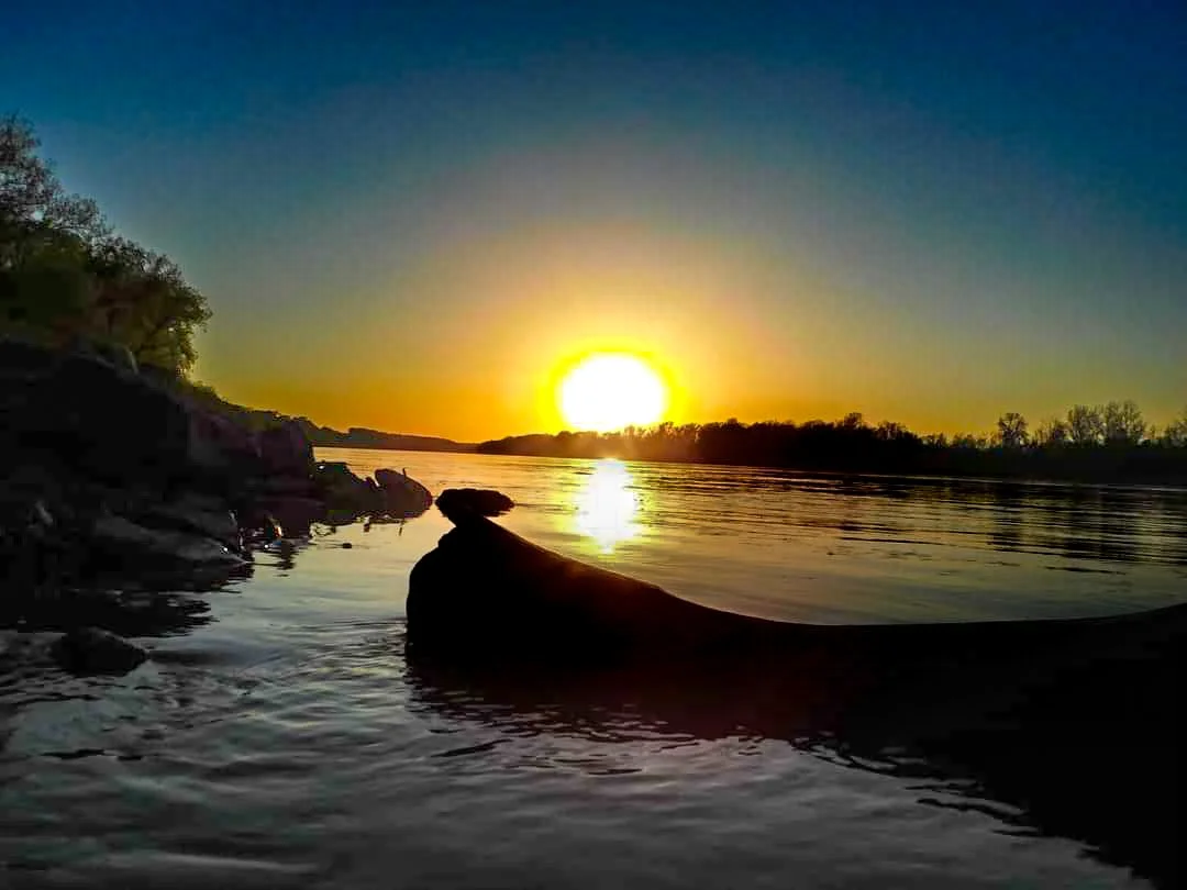 Sunset on the Missouri River