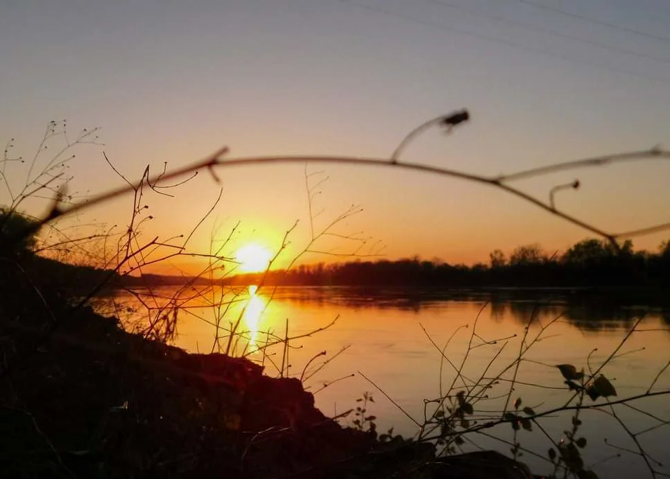 Sunset on the Missouri River