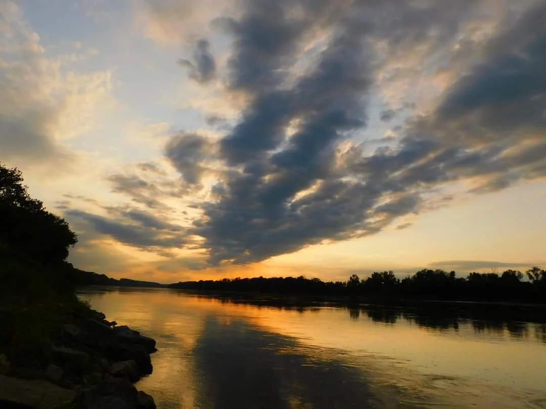 Sunset on the Missouri River