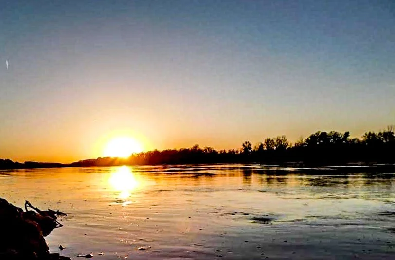 Sunset on the Missouri River