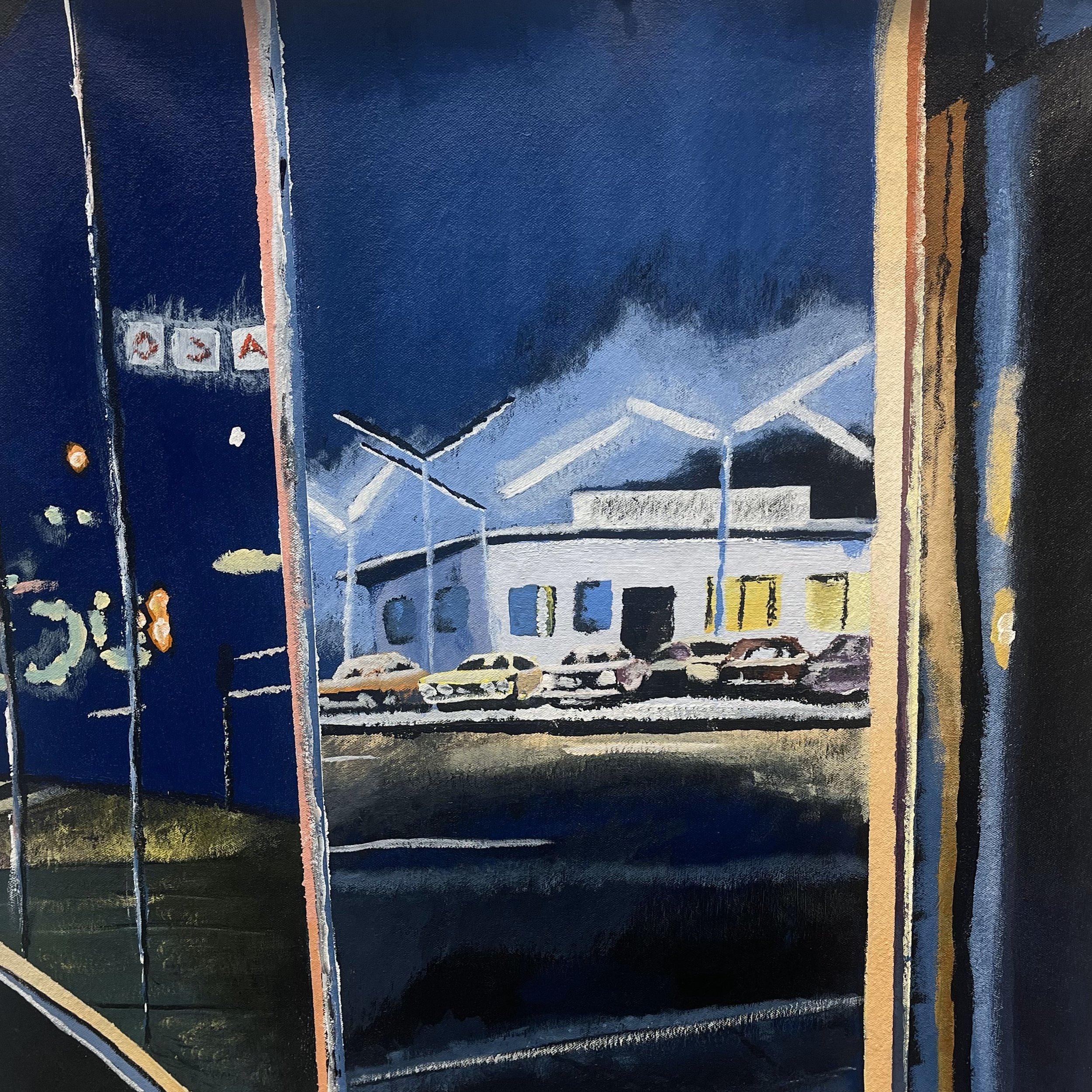 City Reflection, Acrylic, 2025