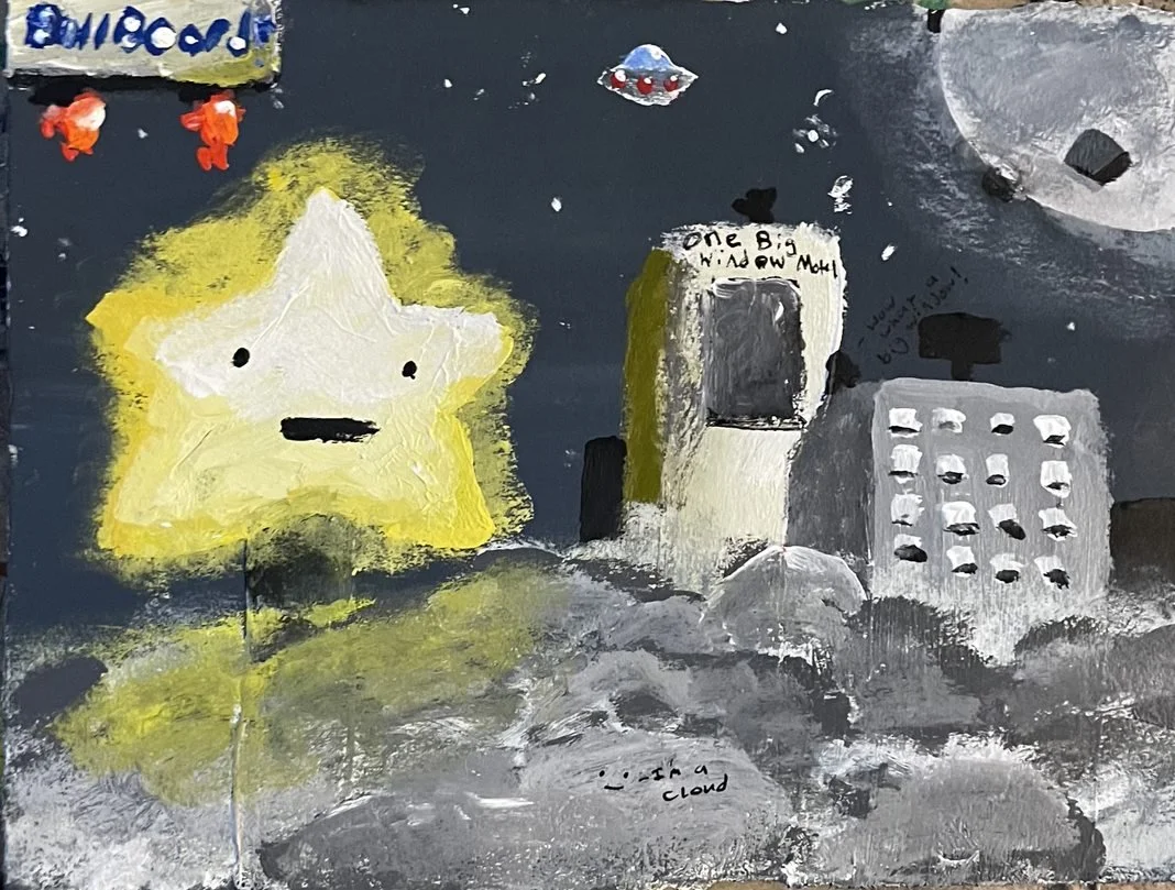 Star World, Acrylic on Bristol, 2023