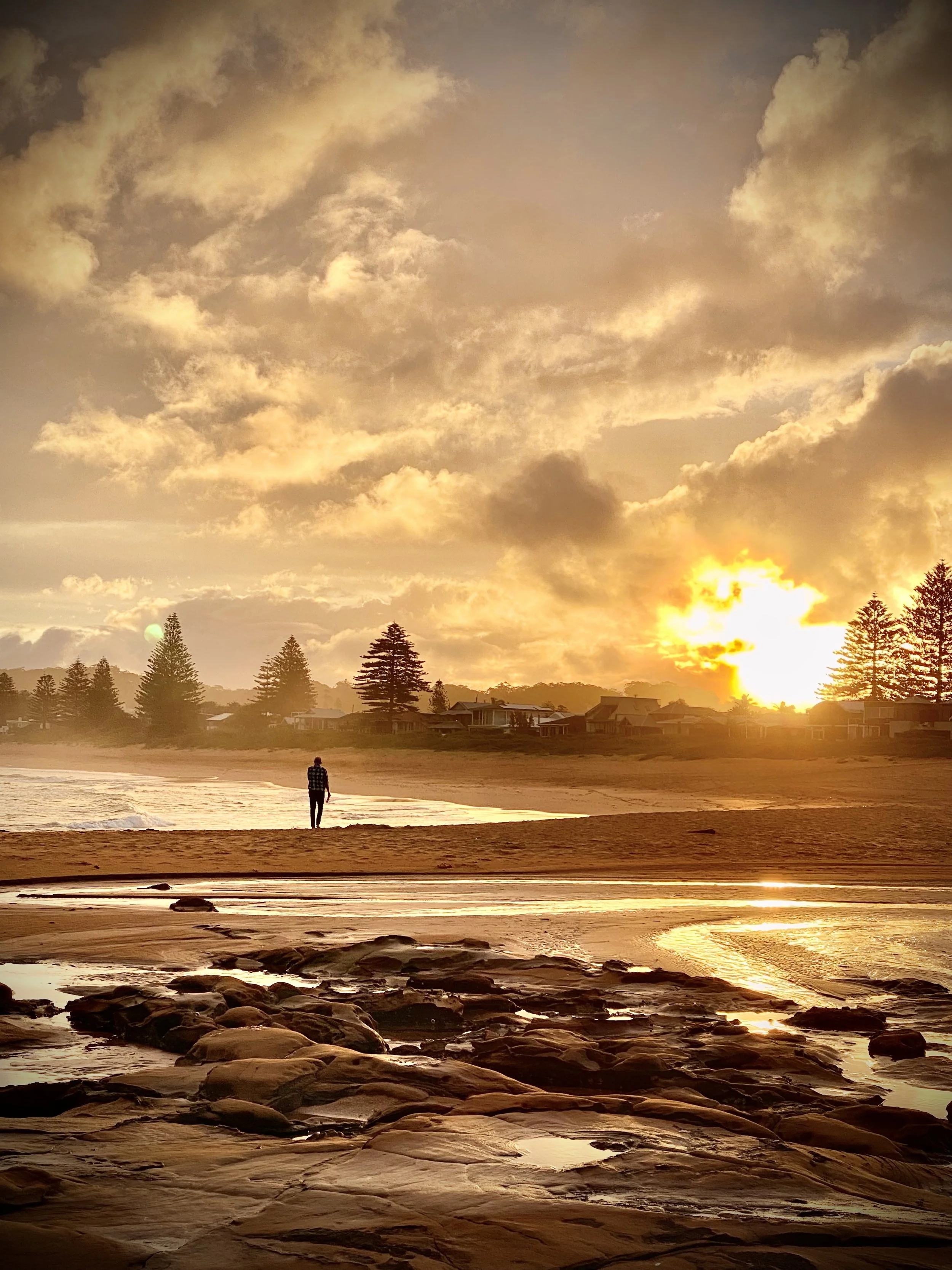 ↑ Grandpa on the Beach, Hamish Cerisola (age 11)